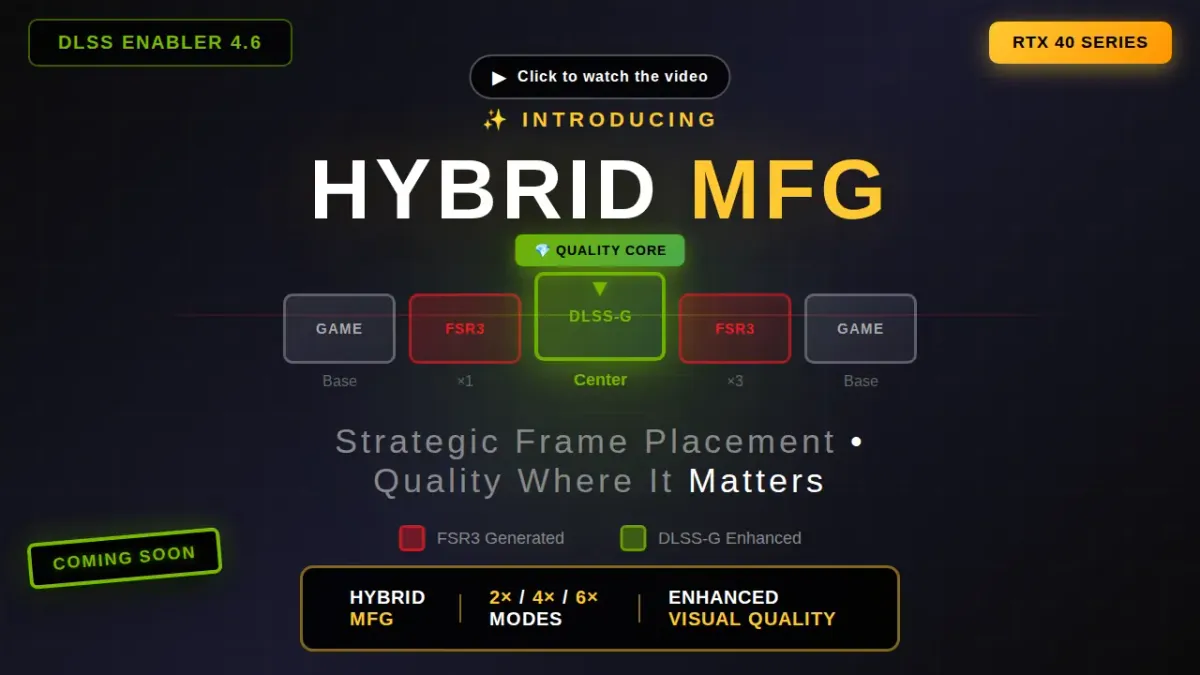 DLSS Enablerがx5/x6解放、RTX 40も対象