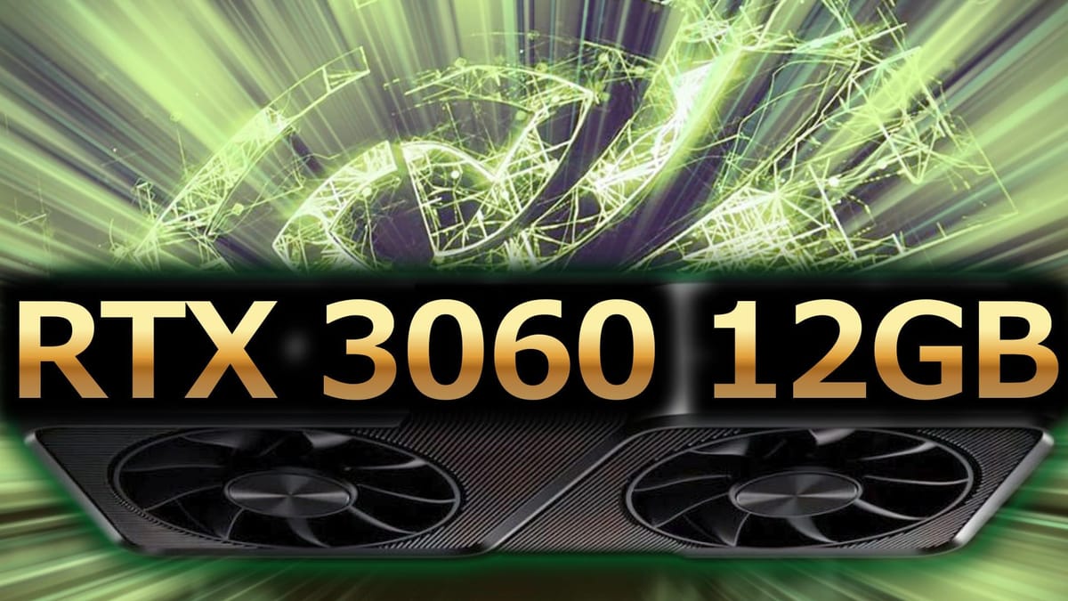 RTX 5050 9GB遅延、代役は5年前のRTX 3060