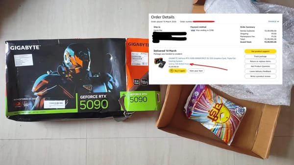 RTX 5090を約52万円で購入、届いたのは約300円の洗濯洗剤――Amazonは返金を拒否した