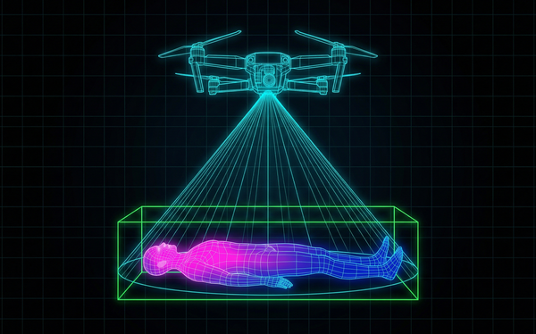 AIドローンは遭難者を見つけるだけでなく「診断」もする