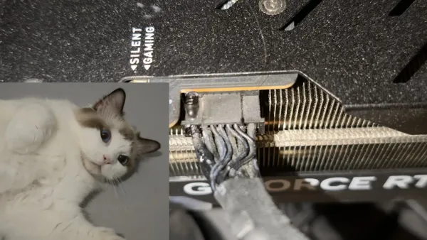 RTX 4090が燃え始めた。飼い主を救ったのはハードウェア監視ではなく「猫」だった