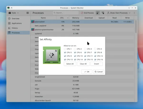 Plasma 6.8、SteamとDiscordに影と角丸を自動適用
